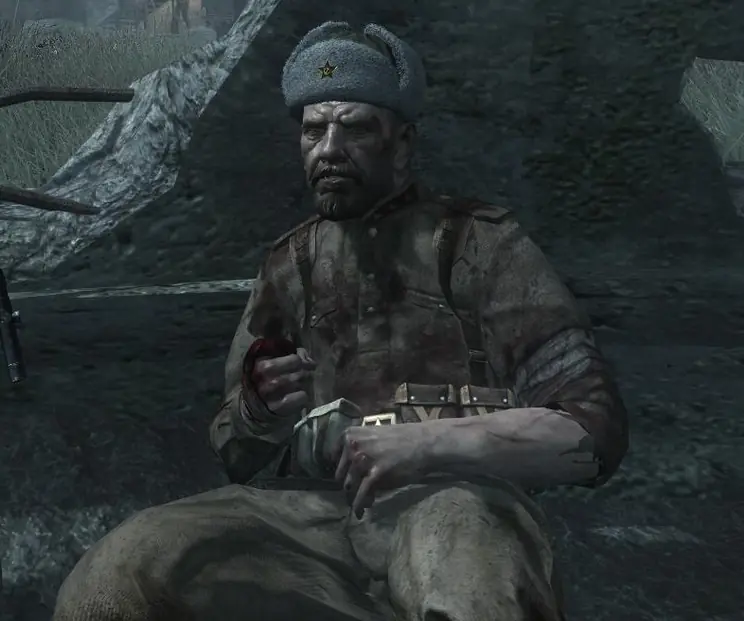 Victor reznov, murió sin ponerla ?
