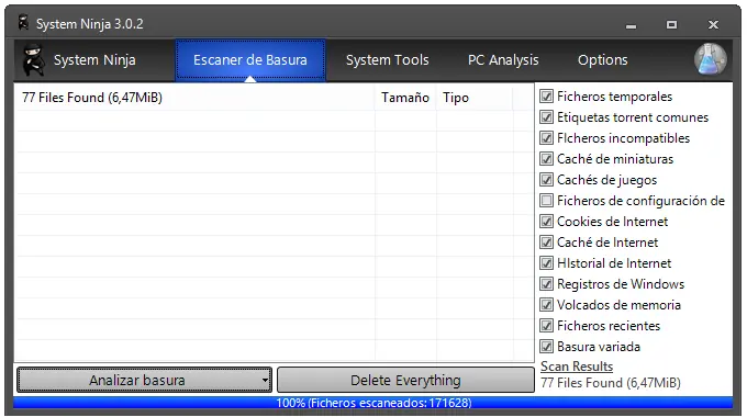 Alternativa a Ccleaner: System Ninja (hay descarga!)