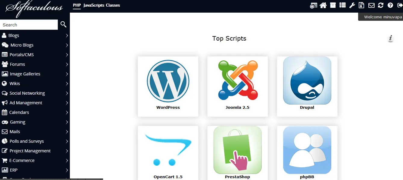 hosting gratis con softaculous