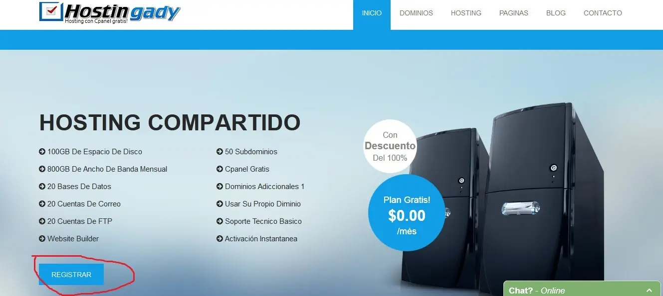 pagina web
