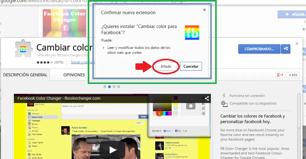 Cambiar color a Facebook (100% Real) con imagenes