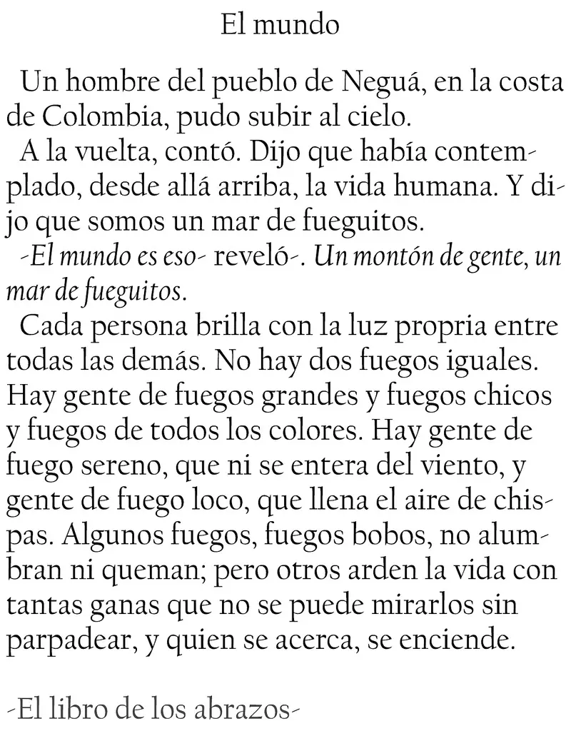 La vida, según Galeano