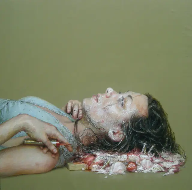 Arte un poco repugnante, aun asi excelente arte Monica Cook