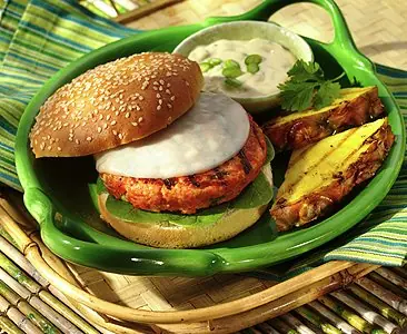 receta de hamburguesa de salmon