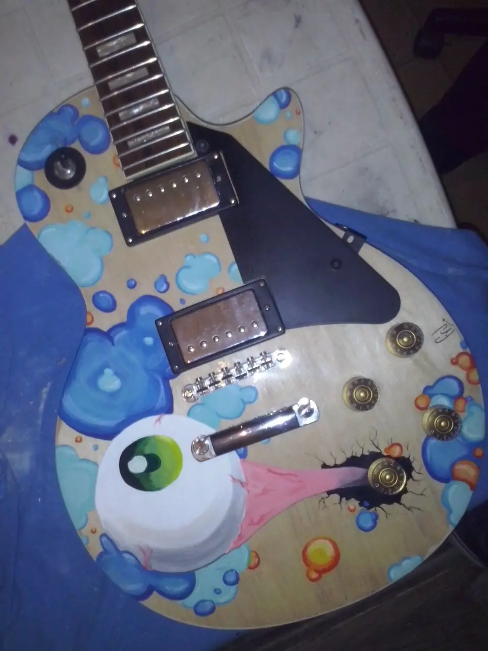 Asi pinté mi Les Paul... (PROCESO)