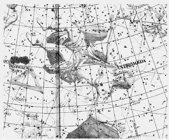 Constelación y Galaxia de Andromeda