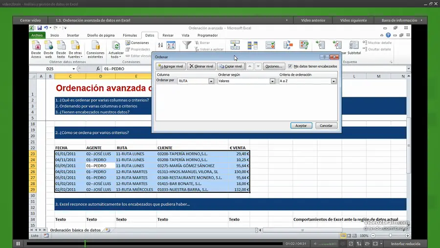 curso de excel 2010