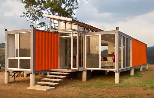 Casas construidas en base a containers usados