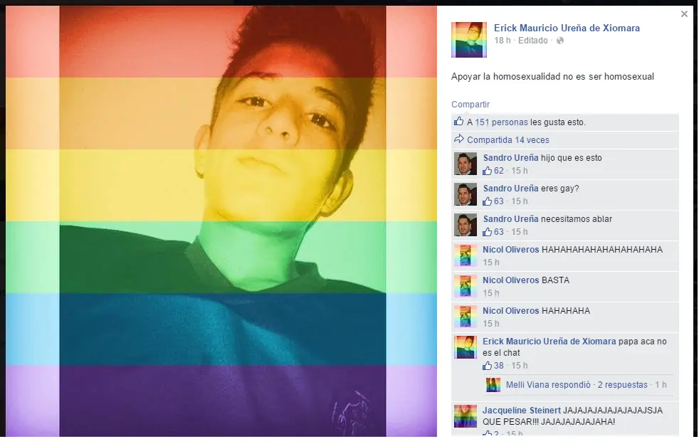 Padre se entera que su hijo usó Filtro Gay en facebook