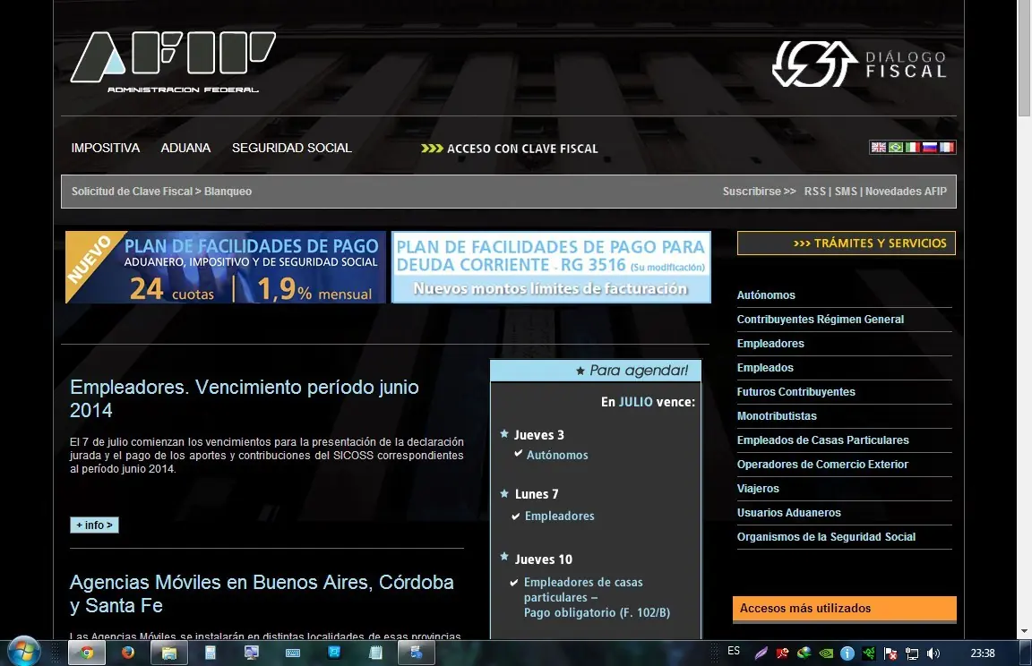 Formulario AFIP