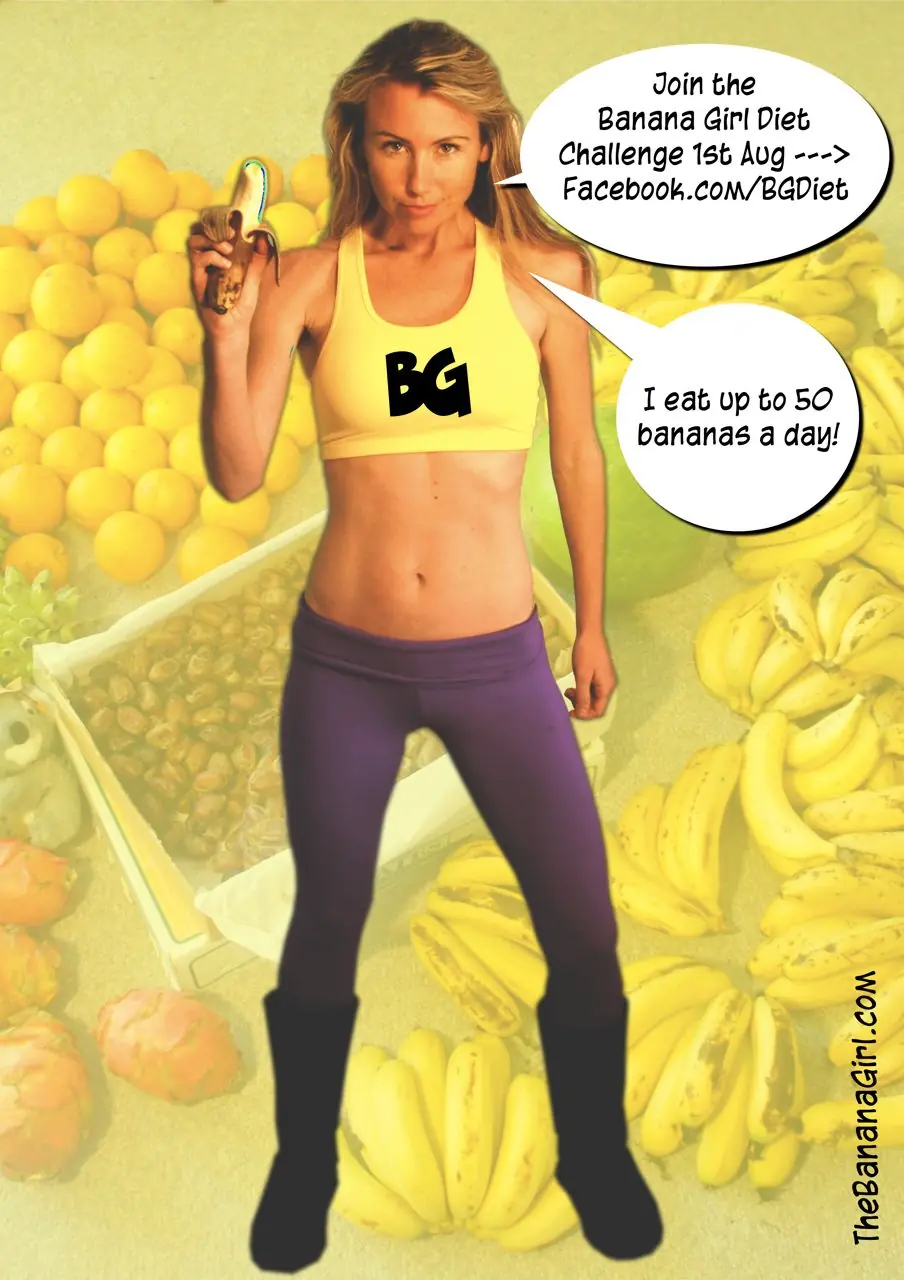 Una chica consume 50 bananas por dia