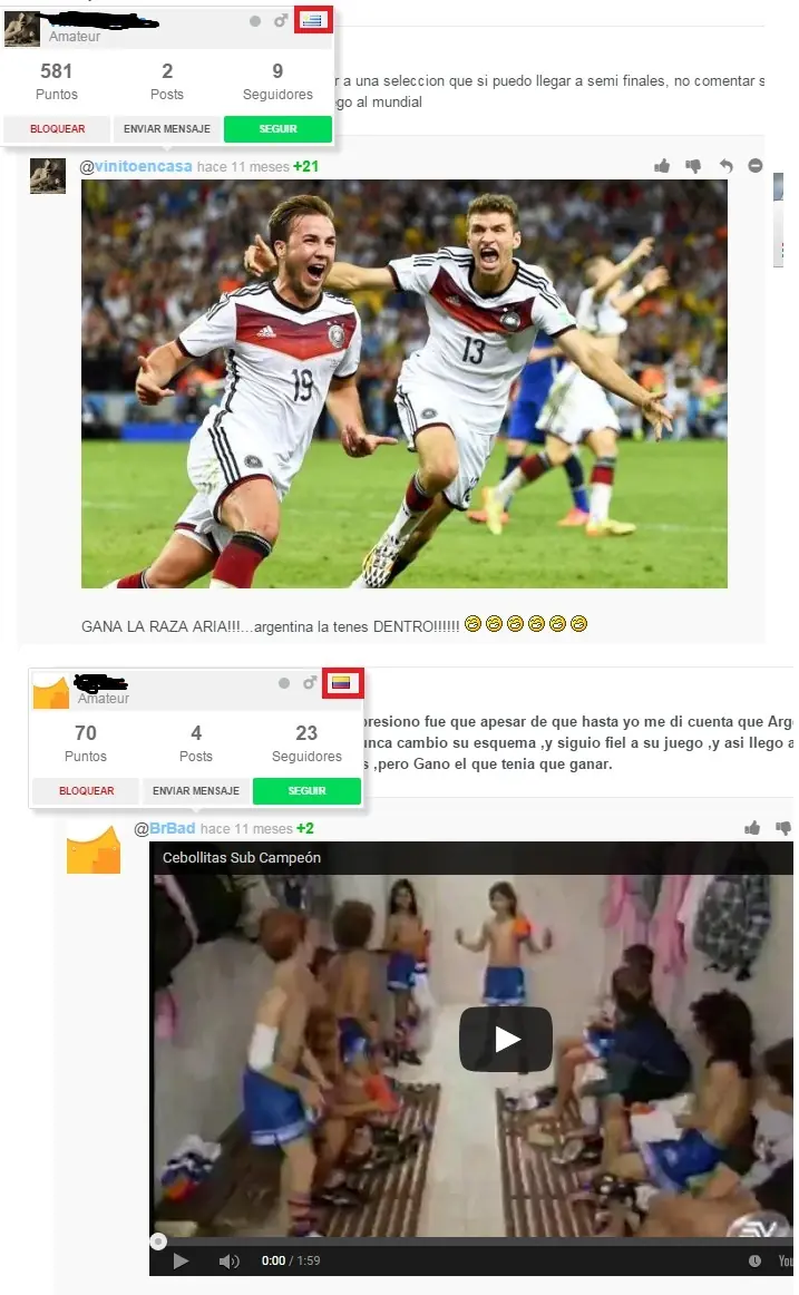 Ahora nos apoyan ¿y en el mundial?