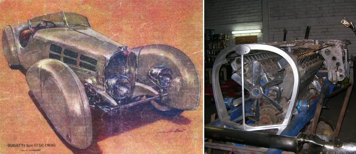 Bugatti rarísima, o motor soviético en la Argentina...