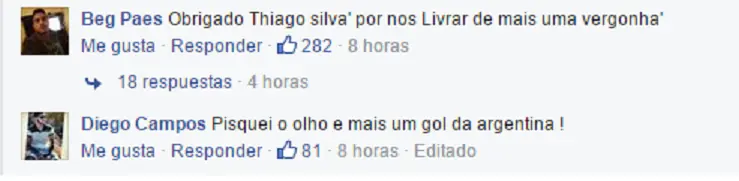 Brasileros cargando a su propia selección pos goleada Arg