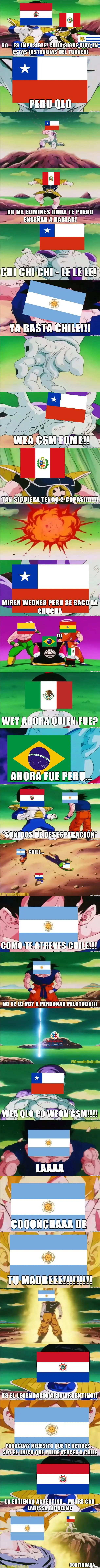Argentina vs chile (version dbz)