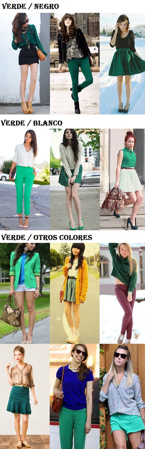 MODA: Como combinar el color verde