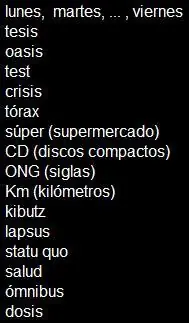 Palabras poco utilizadas y su significado