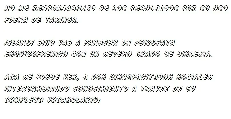 la jerga de taringa