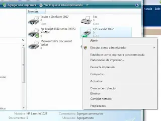 Agregar impresora conectada a otro equipo en windows7