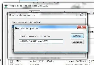 impresora en red