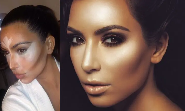 Contouring para que quedes como Kim