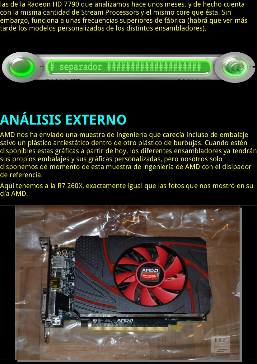 AMD radeon r7 260x