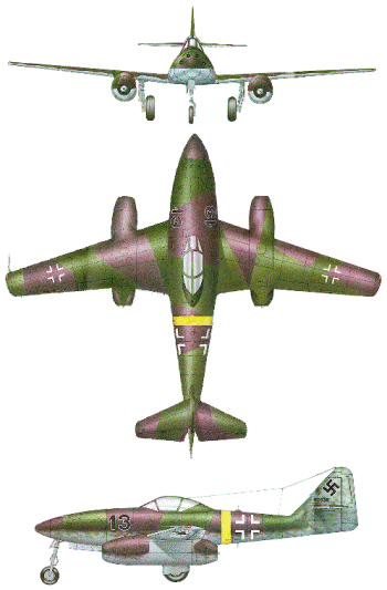 Avion Caza Me 262