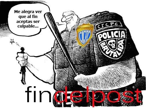 joven hispano responde con una llave a un policía