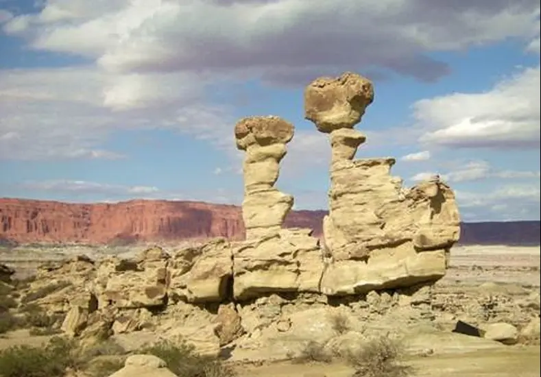 Cayó parte del "submarino" en Ischigualasto.