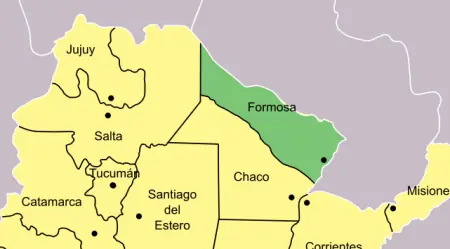 Formosa esta abajo de Formosa