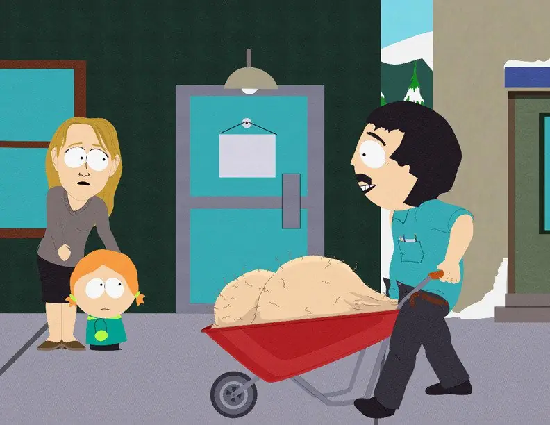 Mi vieja me vio acogotando me el ganso, pásate.
