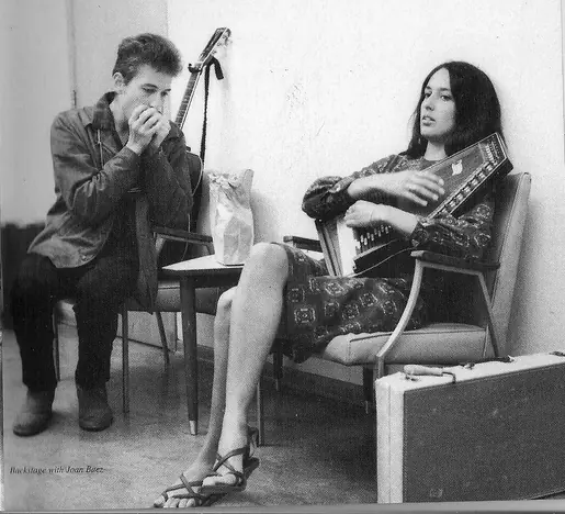 La historia entre Bob Dylan y Joan Baez.