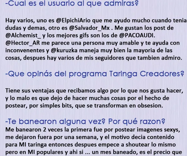 Entrevistas a usuarios de Taringa! - Parte 7 DidierDrogbaa