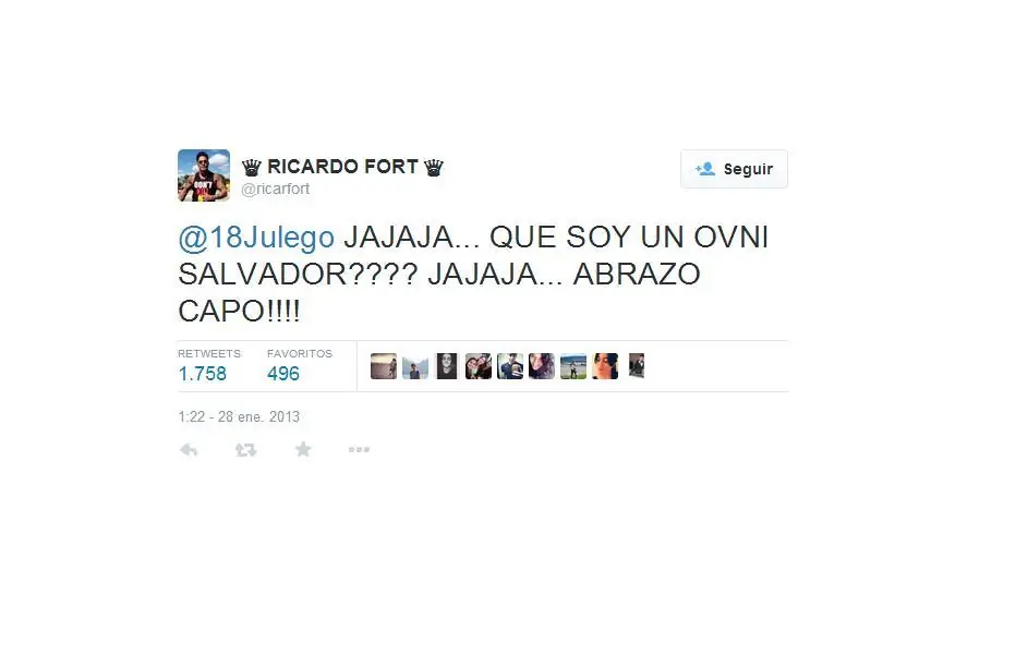 Twitter de Ricky Fort, la verdad del meteorito