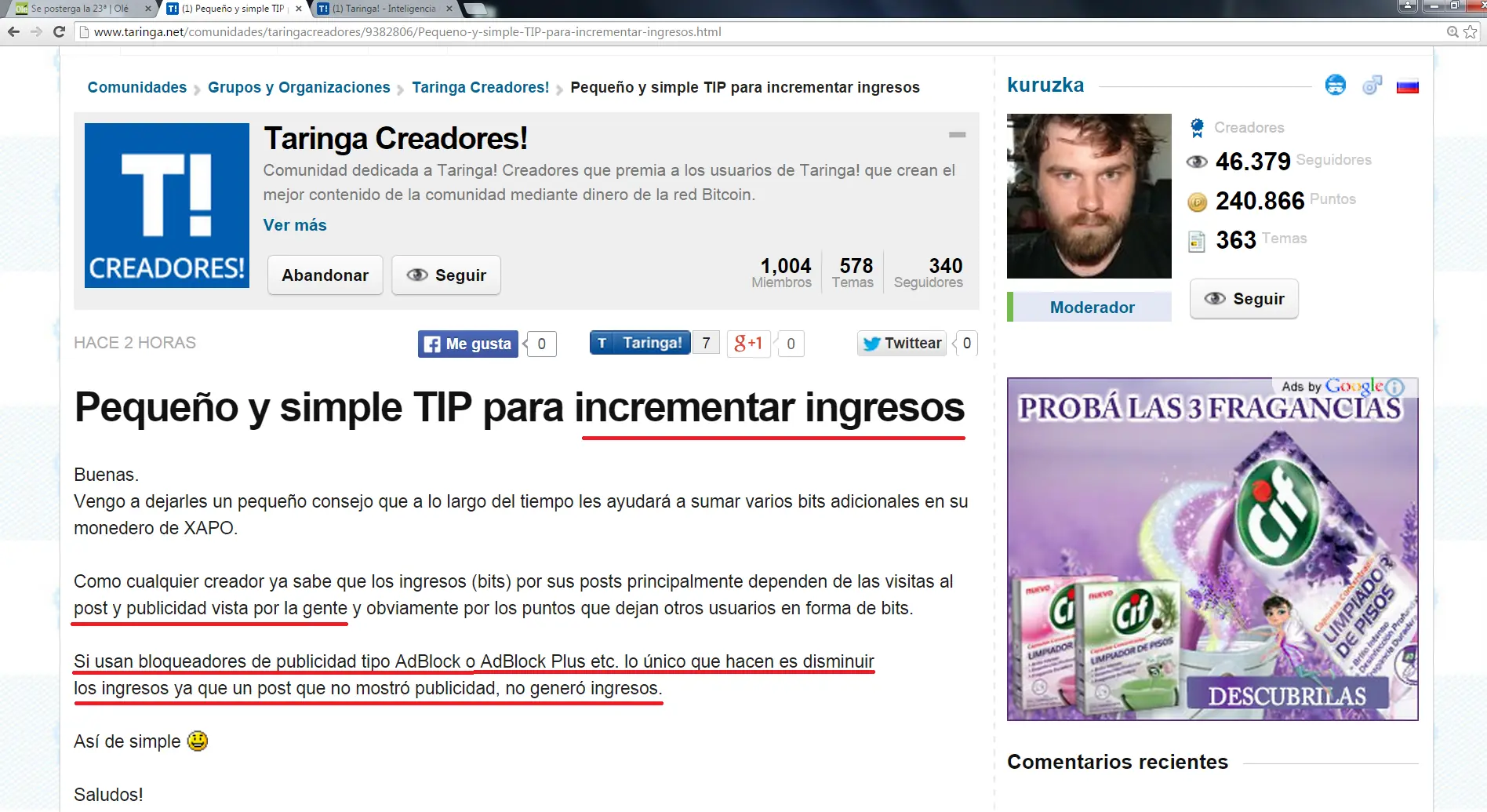 Campaña de "T! Creadores" y futuros Creadores