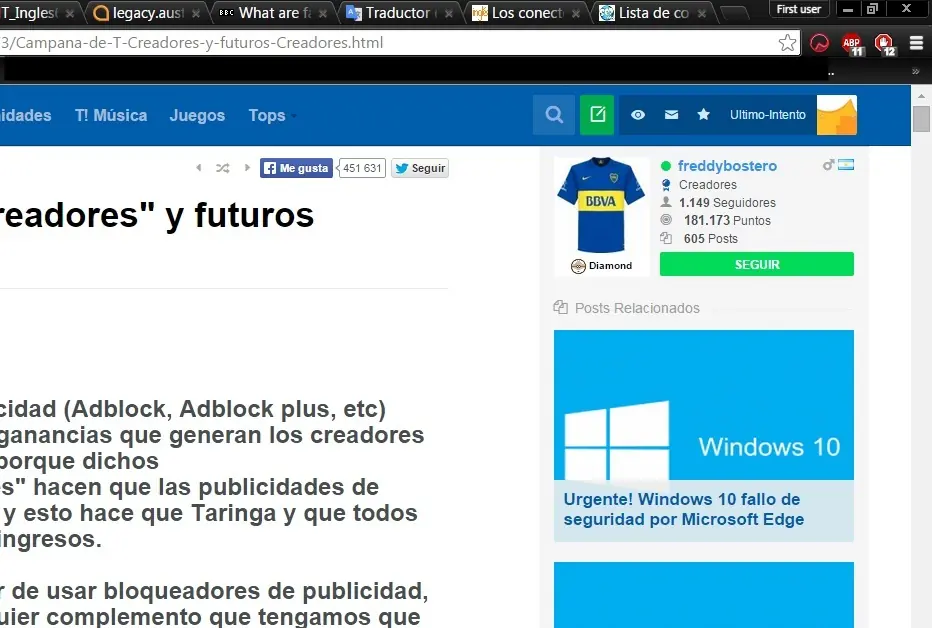 Campaña de "T! Creadores" y futuros Creadores