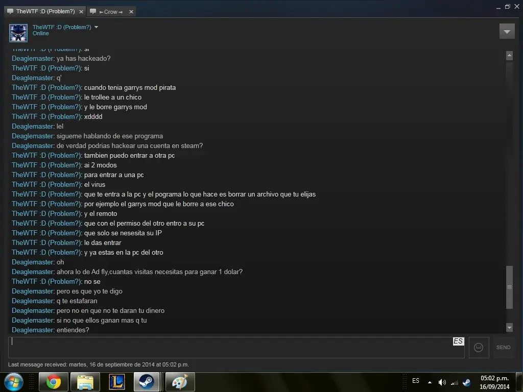 Noob en Steam.Trolleando nufs