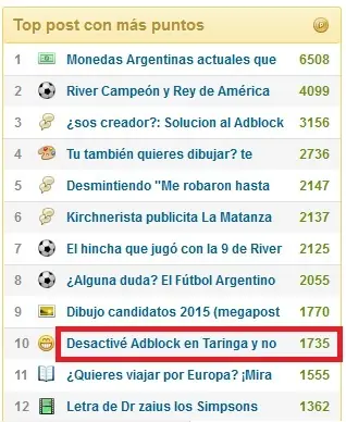 taringa creadores