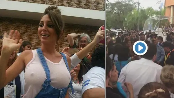 sin corpiño vicky xipolitakis fue abucheada en paraguay
