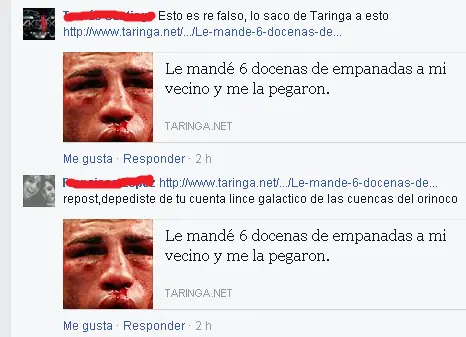 Le mandé 6 docenas de empanadas a mi vecino y me la pegaron.