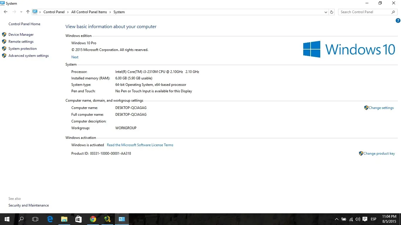 Recomendaciones para instalar WINDOWS 10 Pro