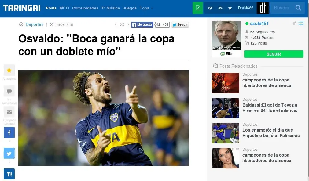 LLego el gran dia...EL dia del "DOBLETE" de Humosvaldo!!!