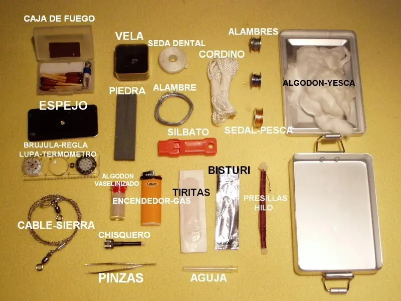 Haz tu propio kit de supervivencia.
