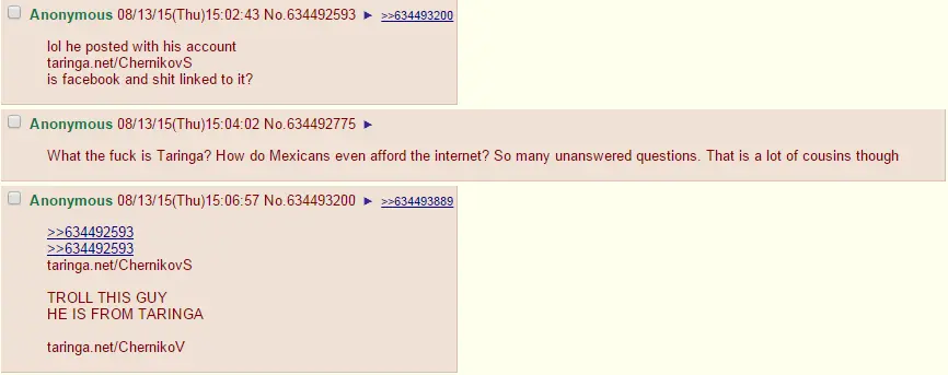 Taringueros empezaron a "atacar" 4chan. Taringueros empezaron a "atacar" 4chan.