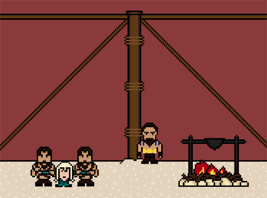 “Game Of Thrones”14 muertes brutales, como Gif 8-Bit