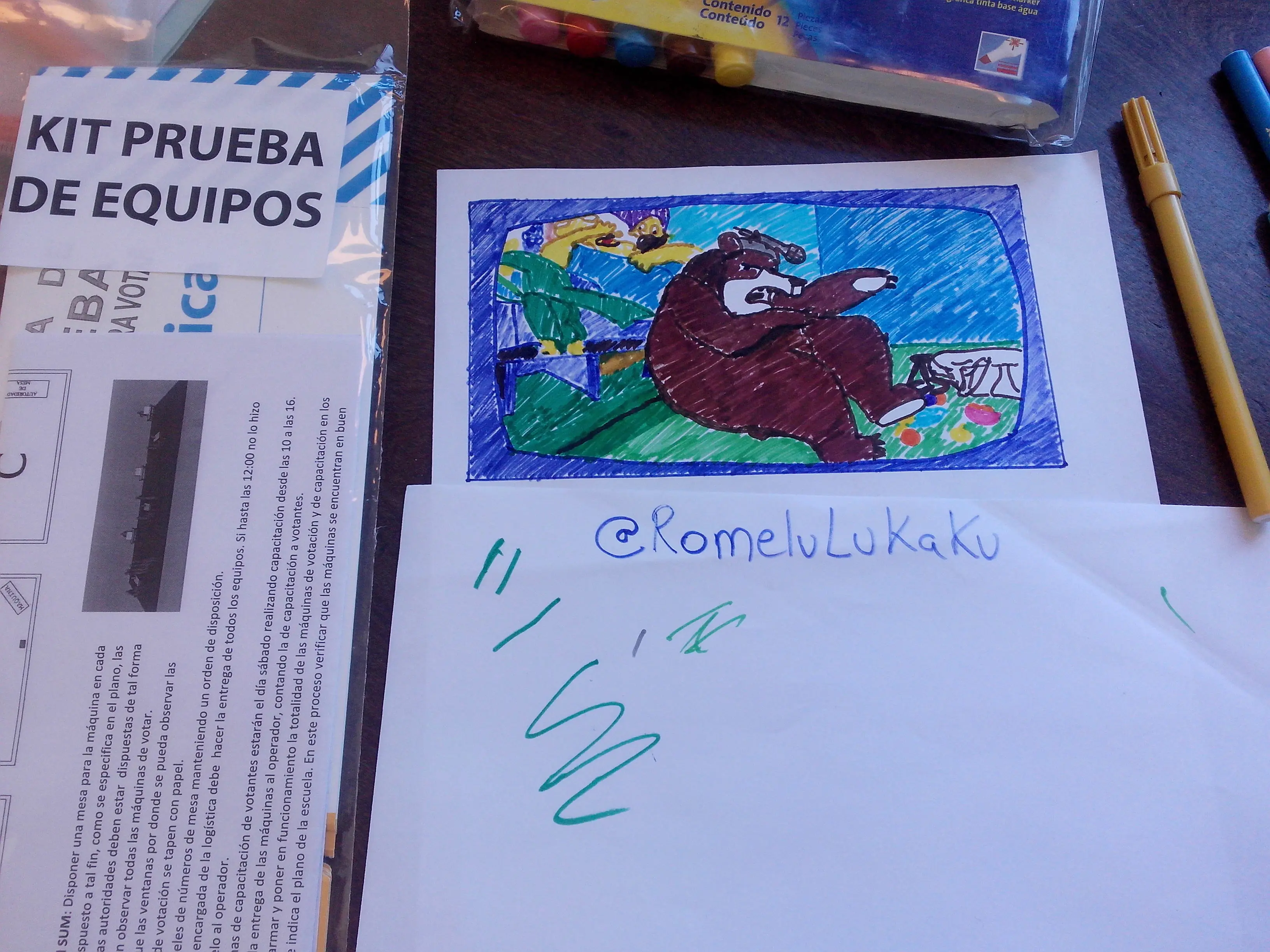 Dibuje al "Oso Rulo" y te lo muestro