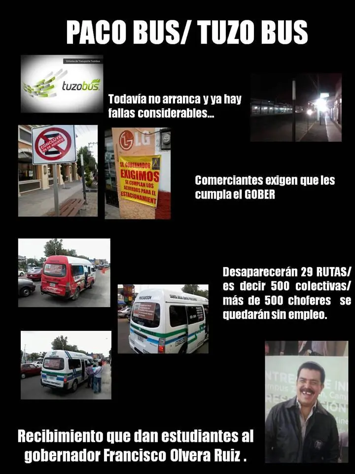 Tuzo-bus Fraude millonario en Pachuca, Hidalgo. México