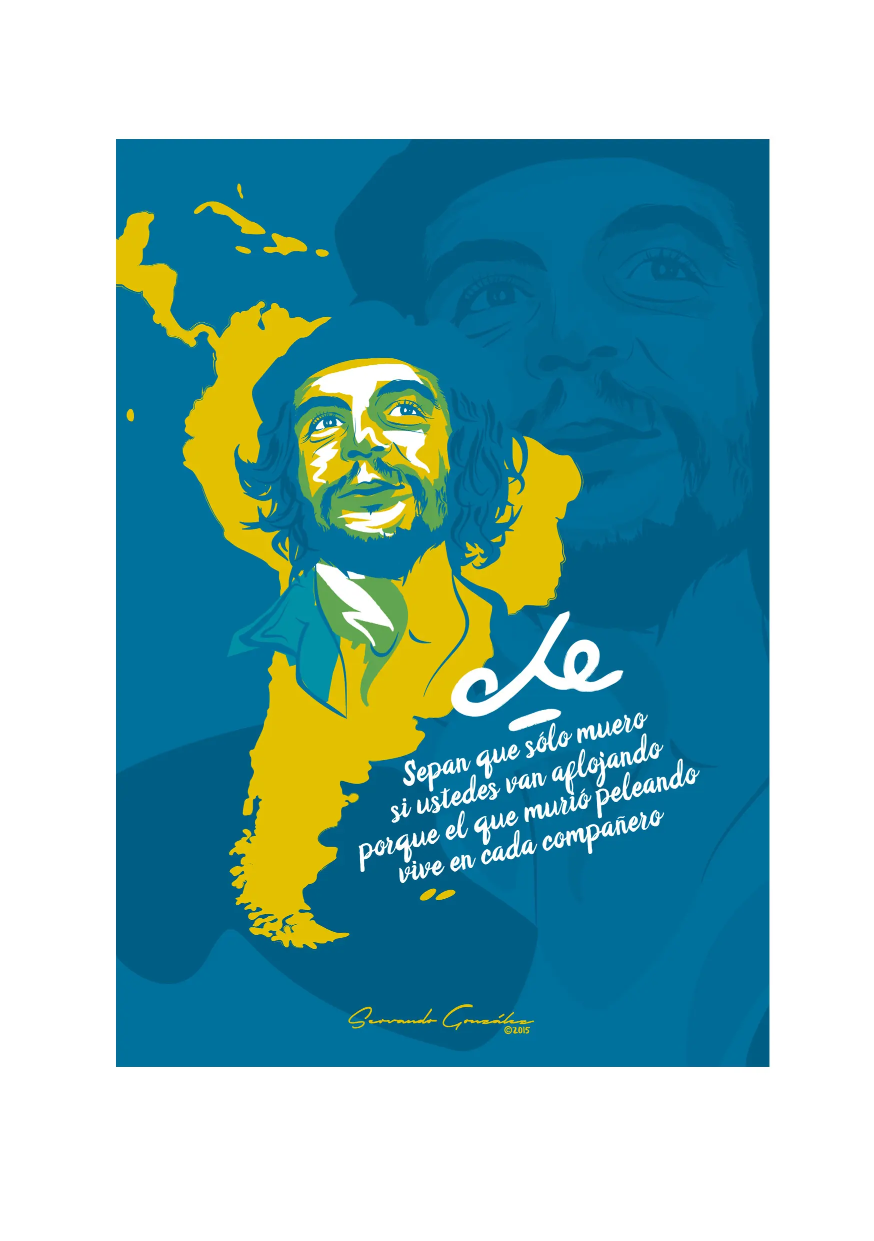 Hice una ilustracion del Che y te la muestro