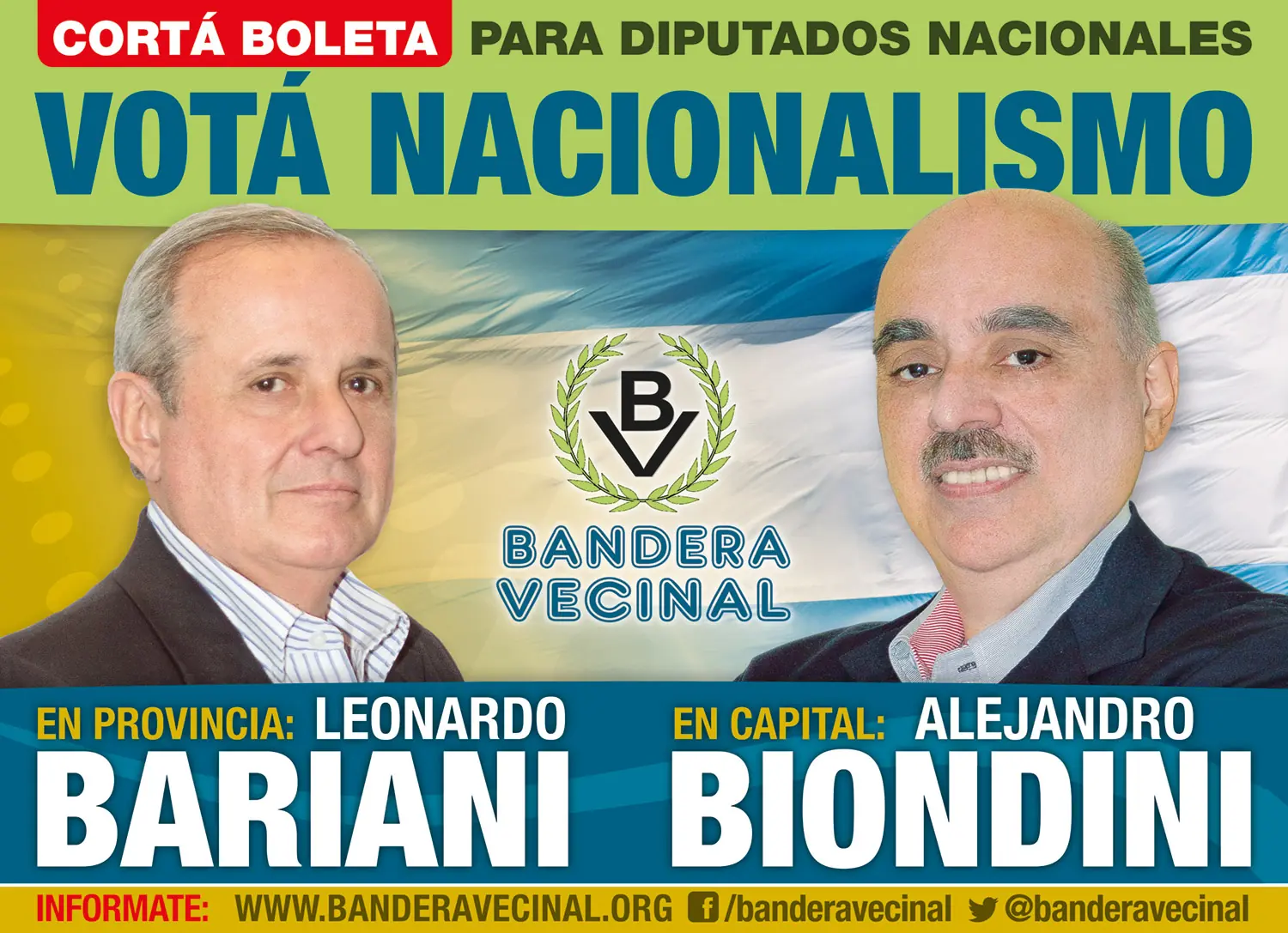 El 9 de Agosto vota a un patriota posta