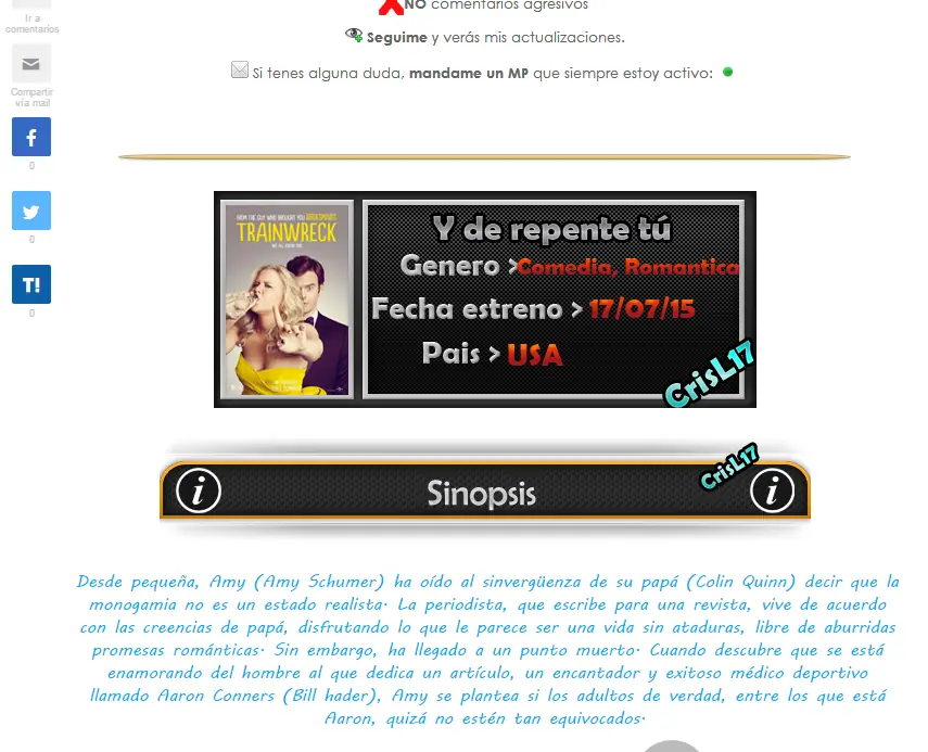 Mi intento fallido de ser T! Creadores